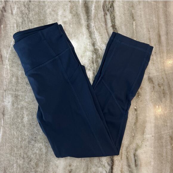 Lululemon Fast and Free High-Rise Tight 22” Nulux, Navy, Size 2 - Picture 1 of 6